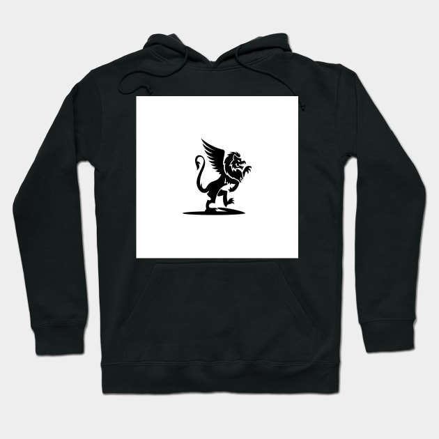 Black Griffin Hoodie by Whatastory